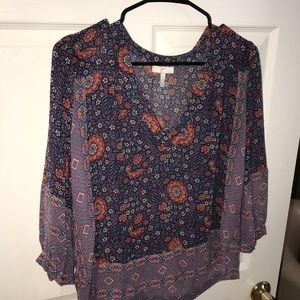 Floral chiffon blouse